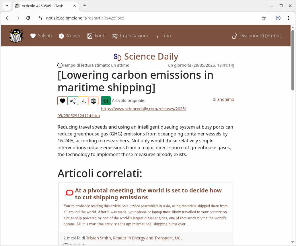 Dettagli dell'articolo riservato