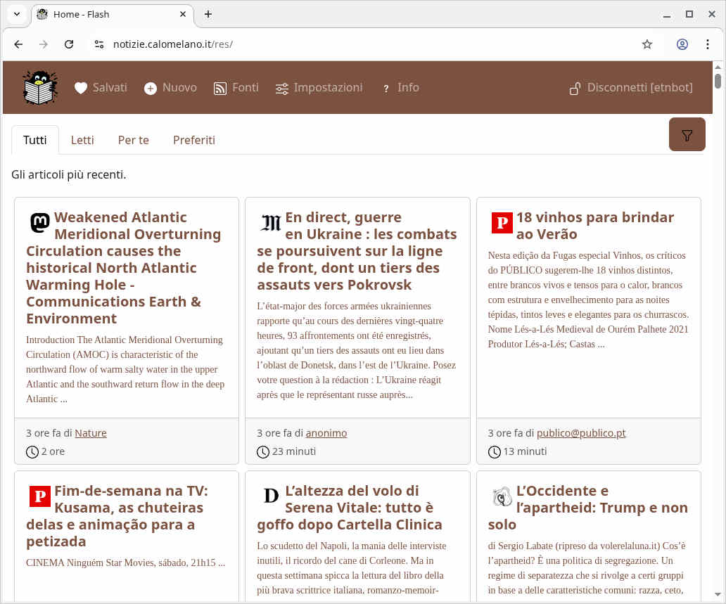Restricted access home page